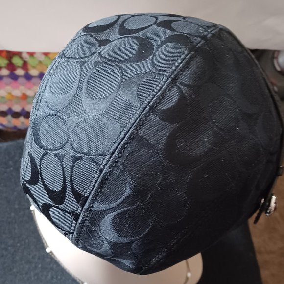 Coach KAREE Signature Jacquard Leather Y2K Hat Cap Black P/S Darling So Cute main image 8